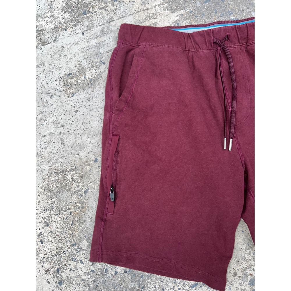 Mack Weldon Ace Sweatshort Bundle Mens Medium Syrah Fern Green Burgundy Shorts - Picture 2 of 11